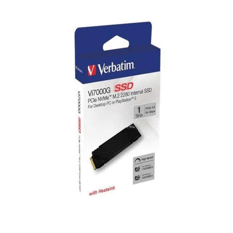 Verbatim Vi7000G 1TB M.2 2280 PCIe Gen 4x4 NVMe Internal SSD 49367