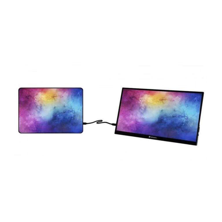 Verbatim PMT-15 15.6-inch 1920 x 1080p FHD Touchscreen 16:9 6ms IPS LCD Portable Monitor 49592