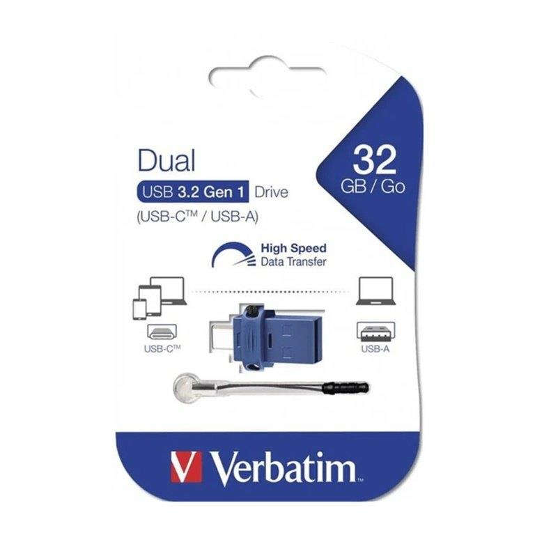 Verbatim 32GB Dual USB Flash Drive 49966