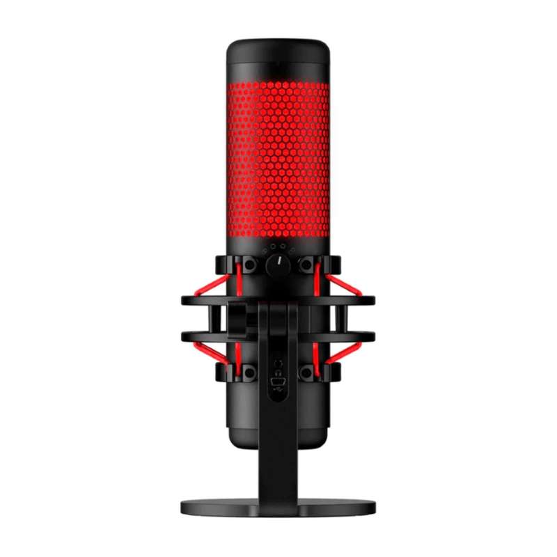HyperX QuadCast USB Microphone - Black and Red 4P5P6AA