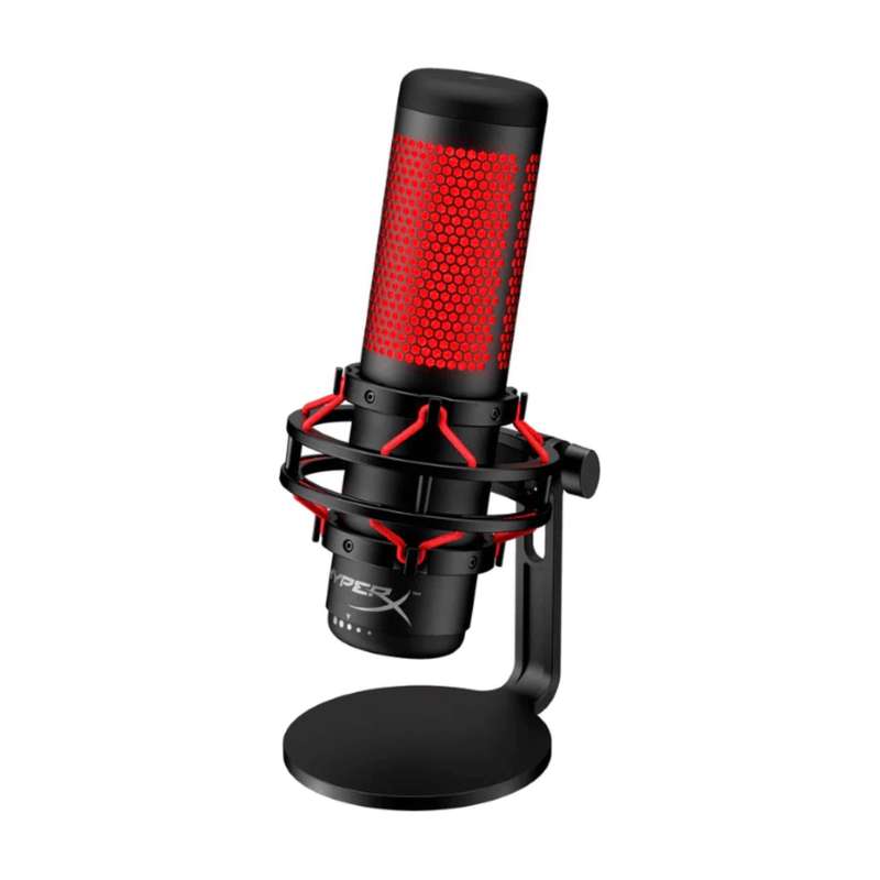 HyperX QuadCast USB Microphone - Black and Red 4P5P6AA