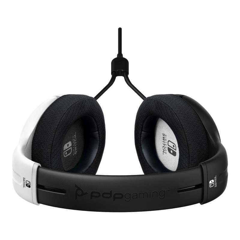 PDP AIRLITE Wired OLED Headset for Nintendo Switch Black White 500-162-BW