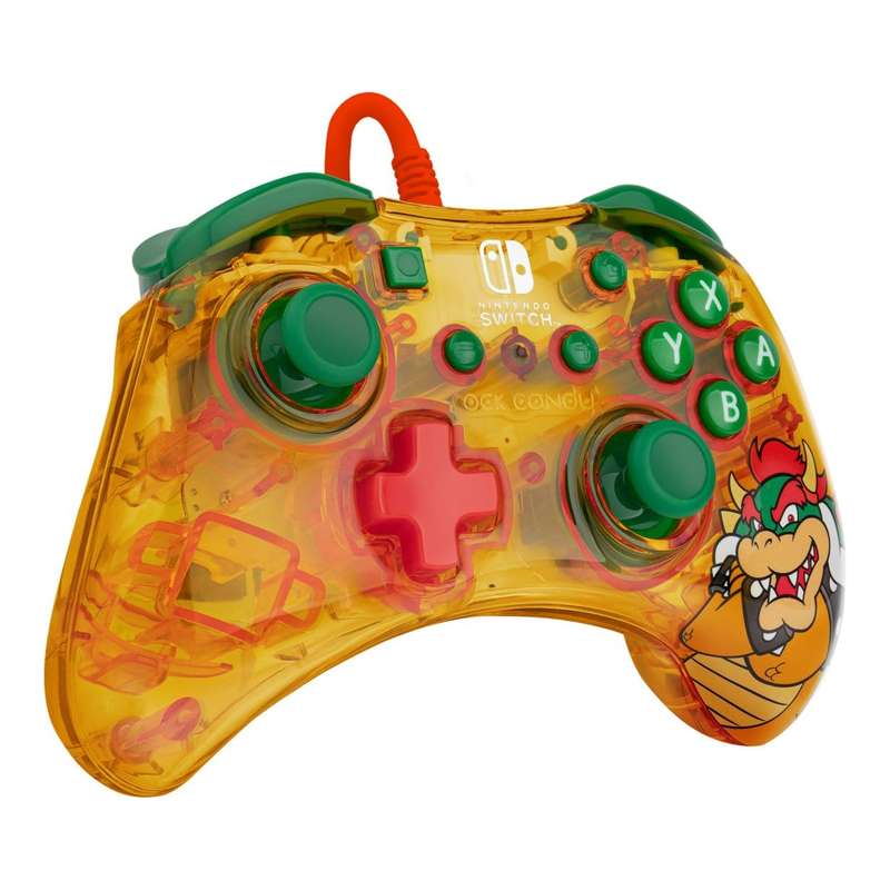PDP Wired Gaming Controller for Nintendo Switch Bowser Rock Candy 500-181-BOW