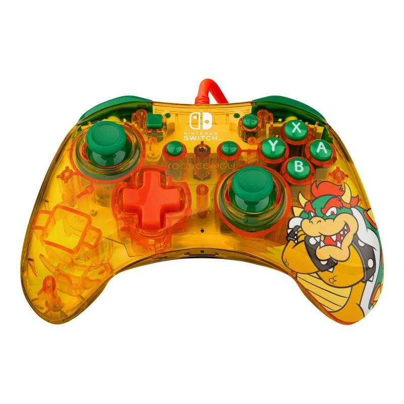 PDP Wired Gaming Controller for Nintendo Switch Bowser Rock Candy 500-181-BOW