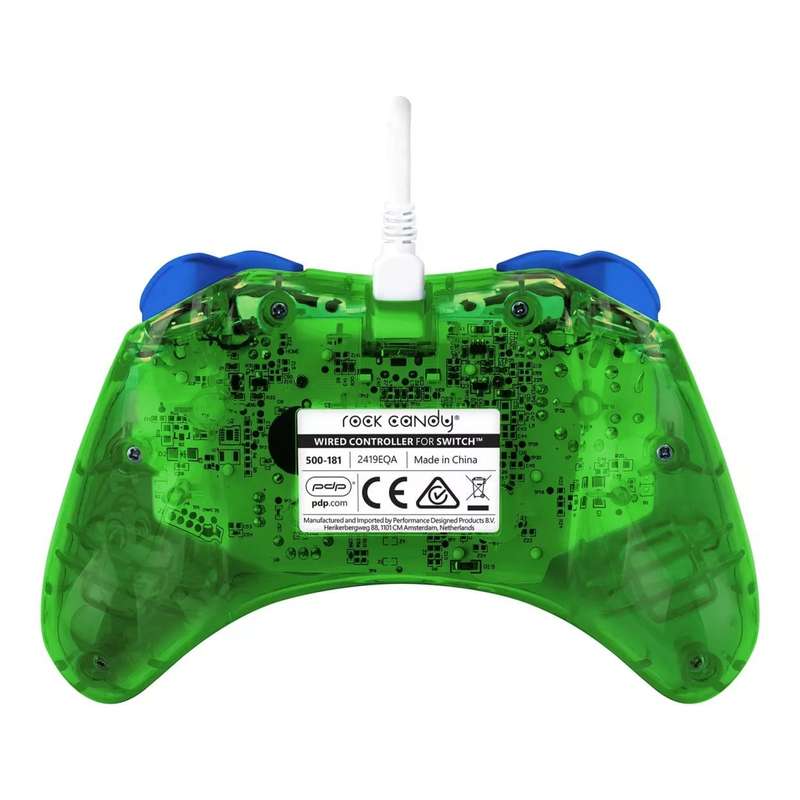 PDP Wired Gaming Controller for Nintendo Switch Luigi Lime Rock Candy 500-181-LUI