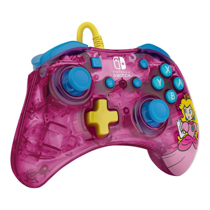 PDP Wired Gaming Controller for Nintendo Switch Peach Pink Rock Candy 500-181-PCH