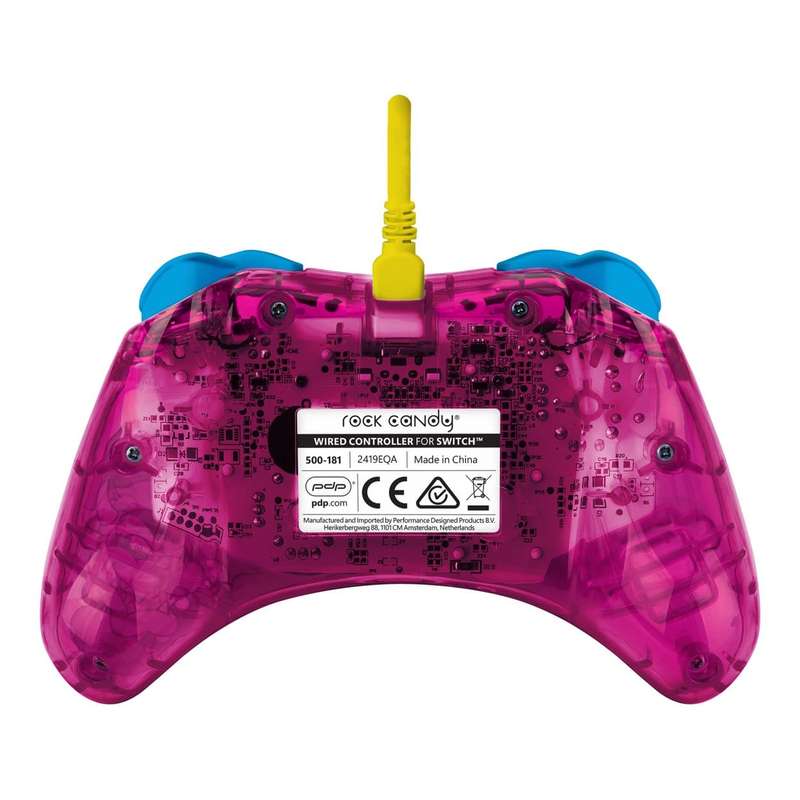 PDP Wired Gaming Controller for Nintendo Switch Peach Pink Rock Candy 500-181-PCH