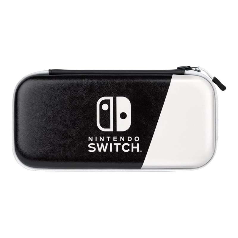 PDP Slim Deluxe Travel Case for Nintendo Switch Black and White 500-218-BW