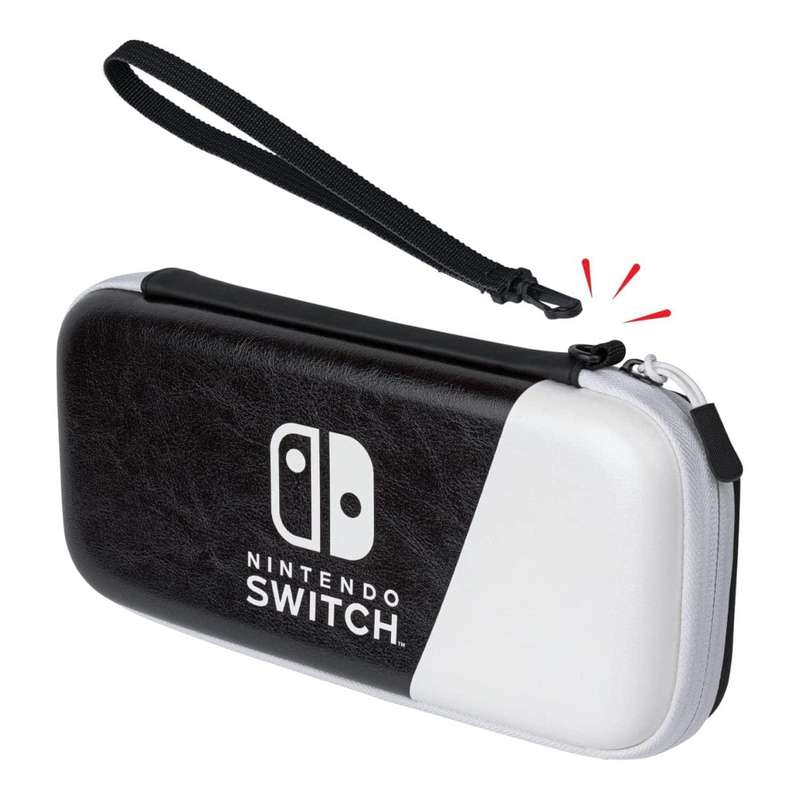 PDP Slim Deluxe Travel Case for Nintendo Switch Black and White 500-218-BW