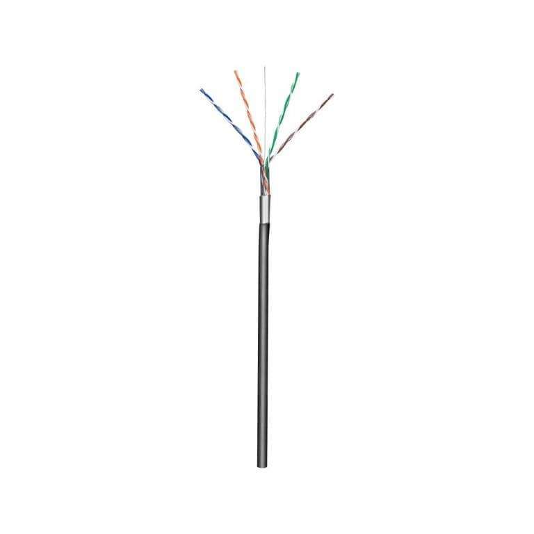 Goobay CAT 5e Outdoor Network F/UTP 100m CCA Cable Black 57294
