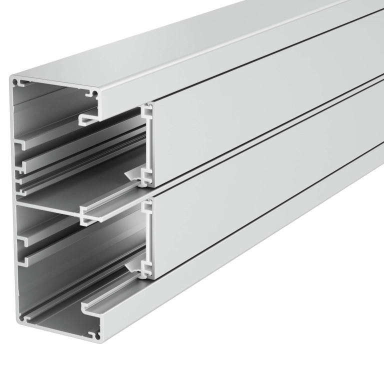 O-Line OBO Rapid Compartment Trunking with Covers 2m Grey 6113202