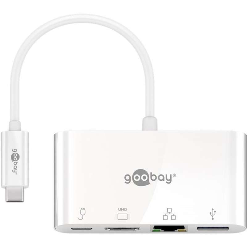 Goobay Type-C Multiport Adapter White 62105