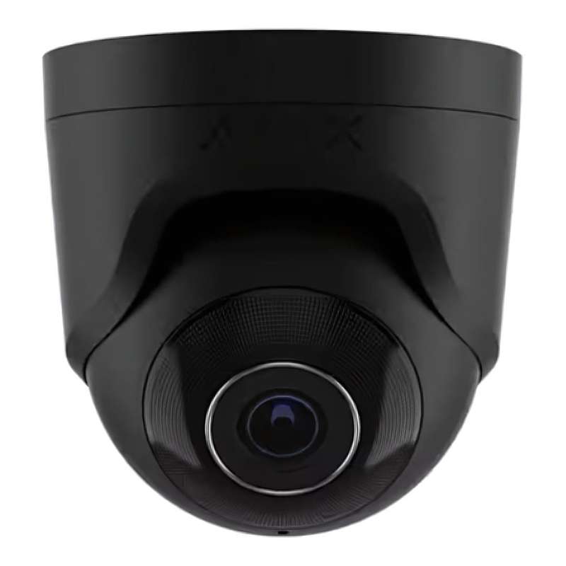 Ajax 5MP 4mm Fixed Lens TurretCam Wired Security IP Camera - Black 64926.197.BL1