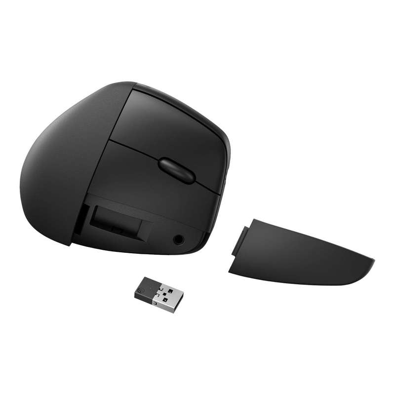 HP 920 Ergonomic Vertical Wireless Mouse Black 6H1A4AA