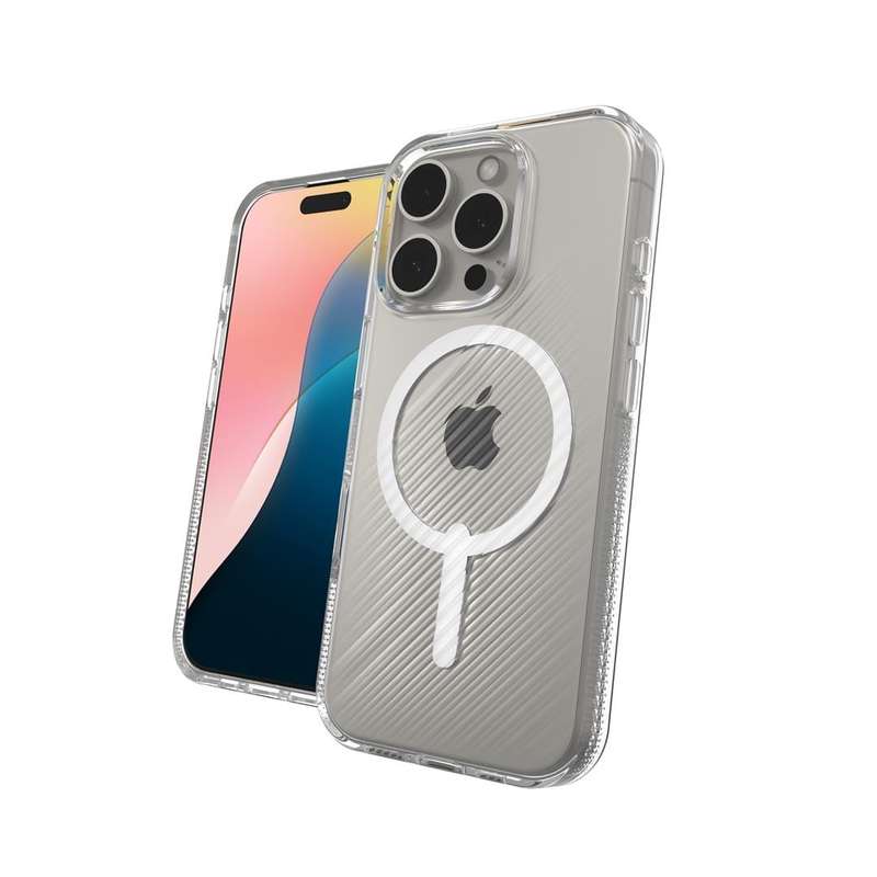 ZAGG Luxe Snap MagSafe Phone Case for iPhone 16 Pro Clear 702315012