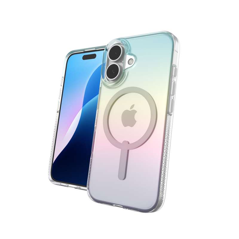 ZAGG Milan Snap MagSafe Wireless Charging Compatible Case for iPhone 16 Raven Feather 702315110