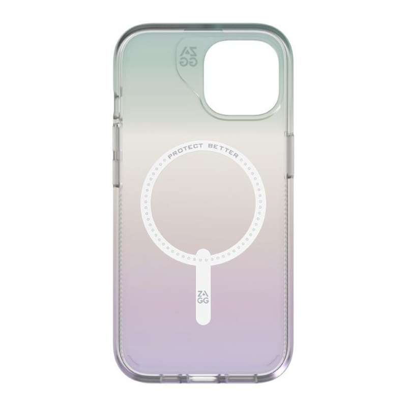 ZAGG Milan Snap MagSafe Compatible Case for iPone 16 Pro Iridescent 702315112