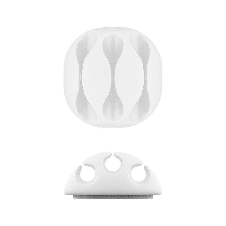 Goobay Cable Management 3-slots 4-piece Set White 70373