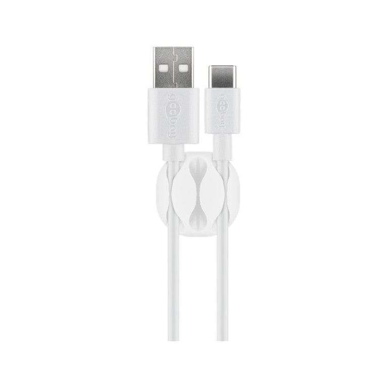 Goobay Cable Management 3-slots 4-piece Set White 70373