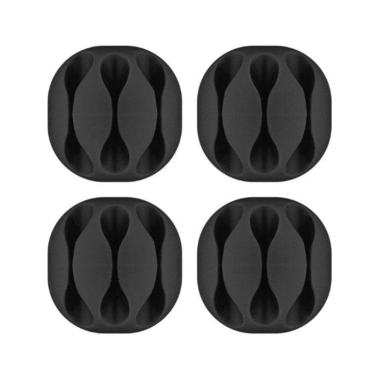 Goobay Cable Management 3-slots 4-piece Set Black 70398