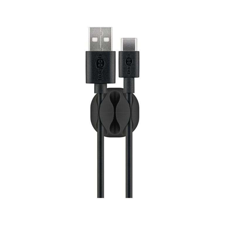 Goobay Cable Management 3-slots 4-piece Set Black 70398