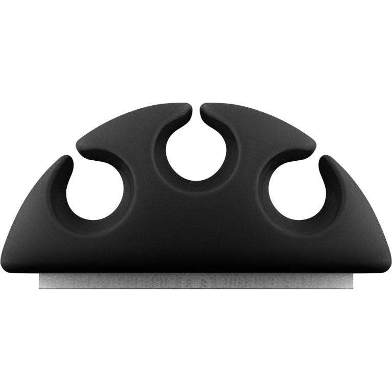 Goobay Cable Management 3-slots 4-piece Set Black 70398