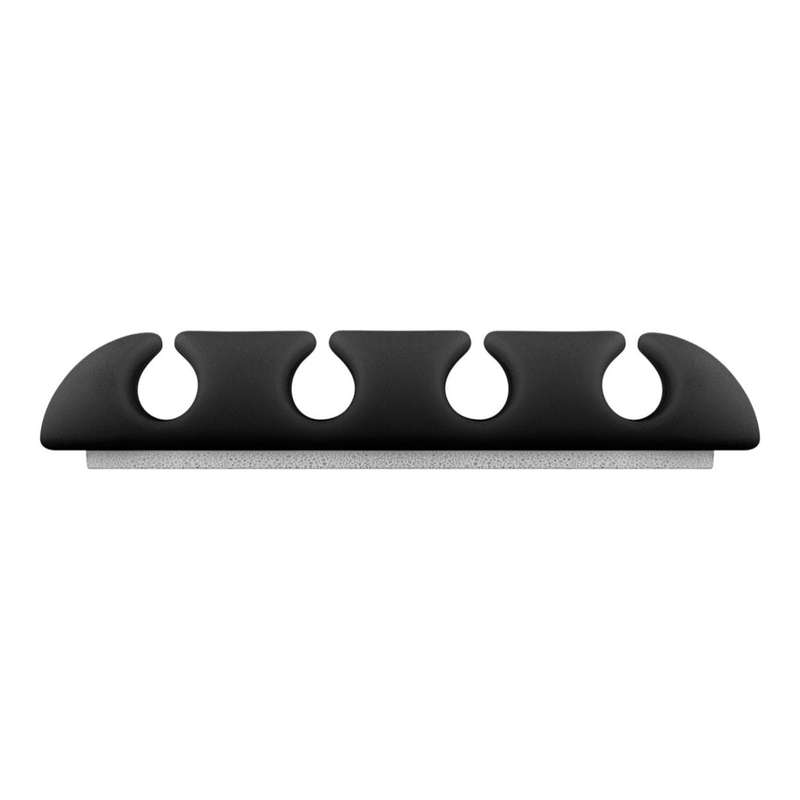 Goobay 70406 4-slot Cable Management Set Black 2-pack