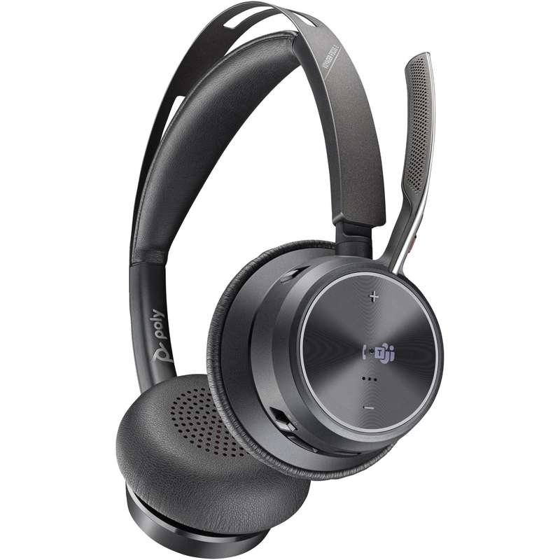 Poly Voyager Focus 2 Microsoft Teams Certified USB-A Headset with Charging Stand 77Y87AA