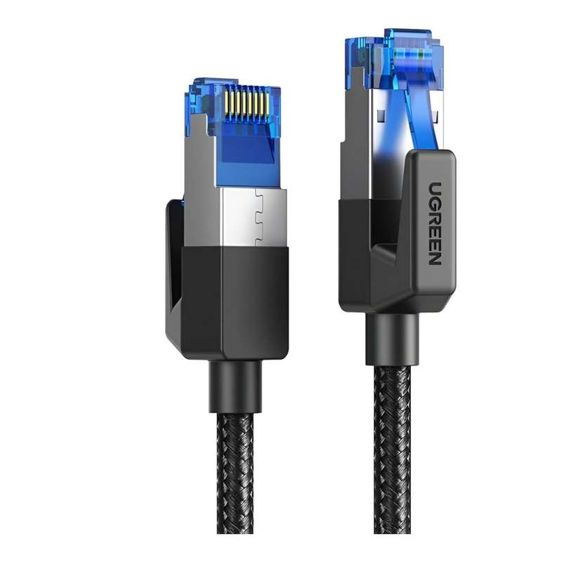 Ugreen Cat8 40 Gbp/s Nylon Braided Ethernet Cable with Modular Plugs Black 80432