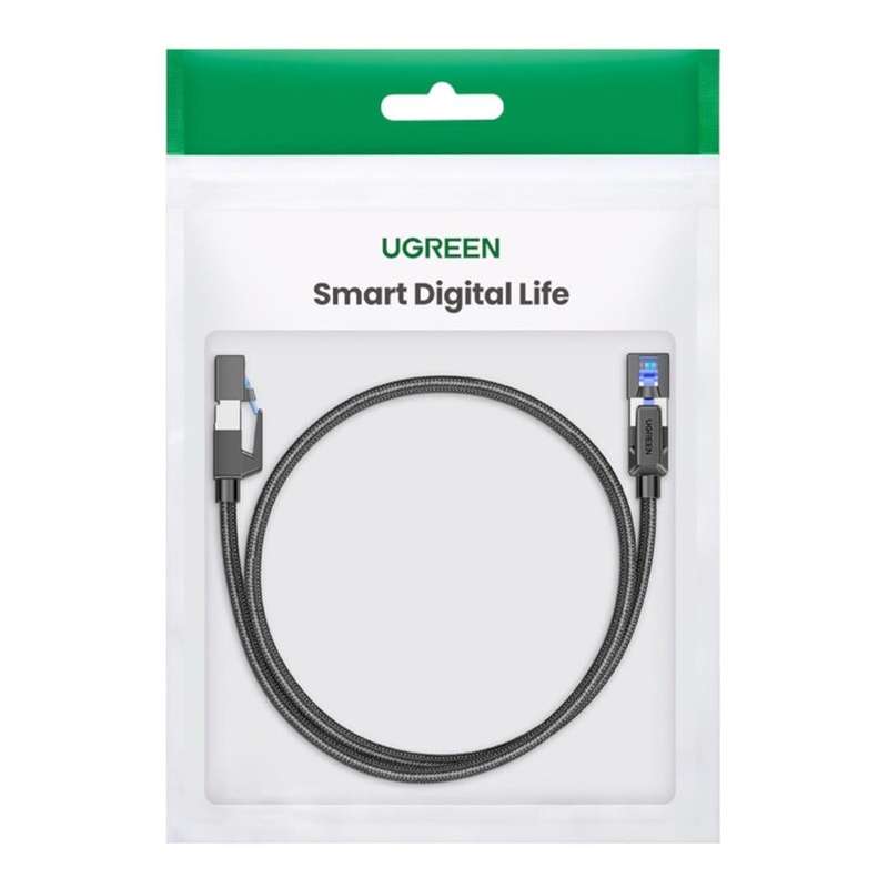 Ugreen Cat8 40 Gbp/s Nylon Braided Ethernet Cable with Modular Plugs Black 80432