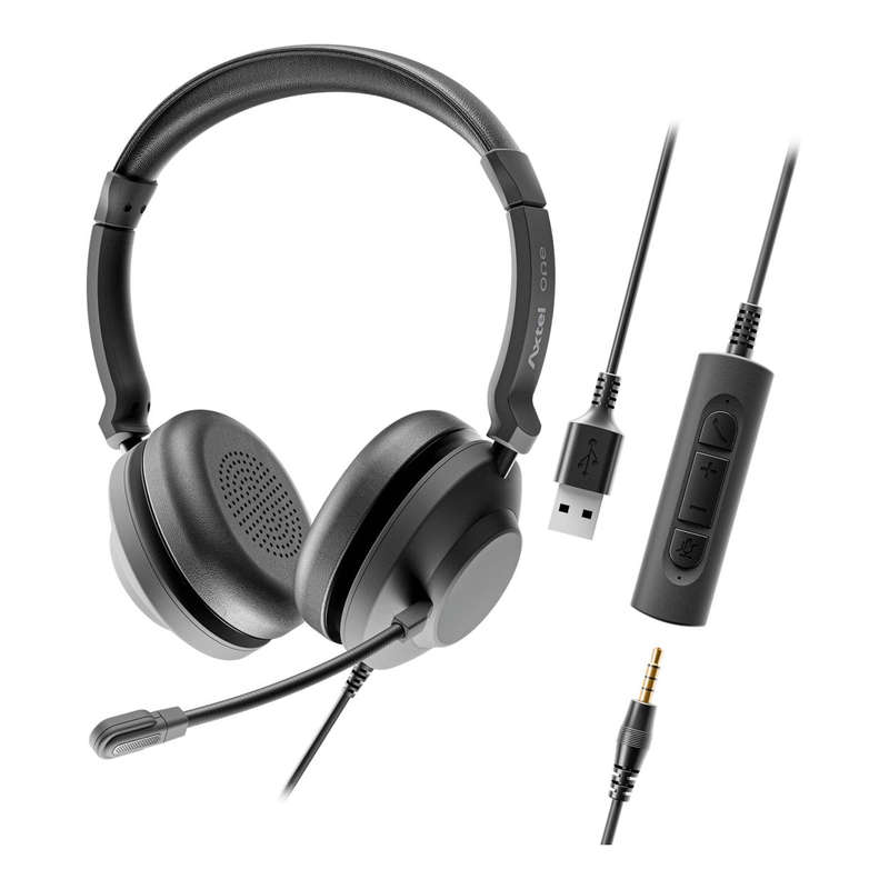 Axtel ONE UC 35 Wired Stereo Headset AXH-ONEUCD-35
