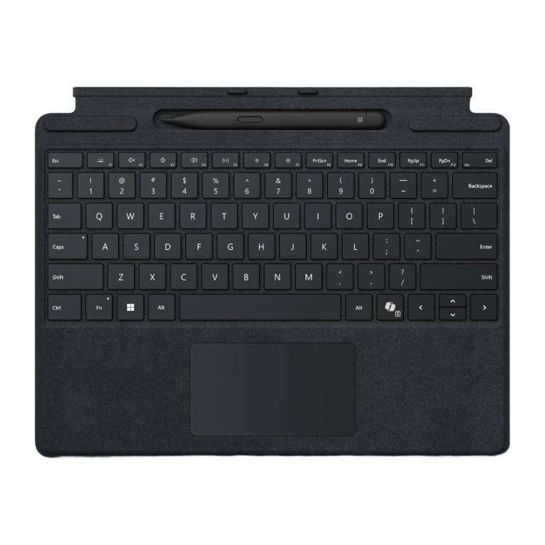 Microsoft Surface Pro Type Cover with Copilot Key and Slim Pen 2 Black 8X8-00153