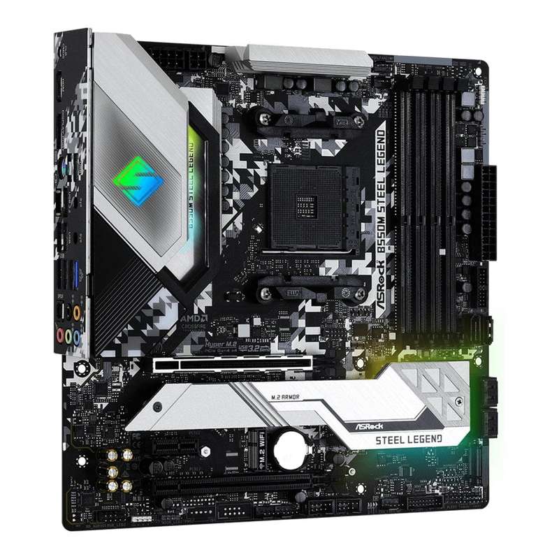 Asrock B550M Steel Legend AMD Socket AM4 micro ATX Motherboard 90-MXBCU0-A0UAYZ