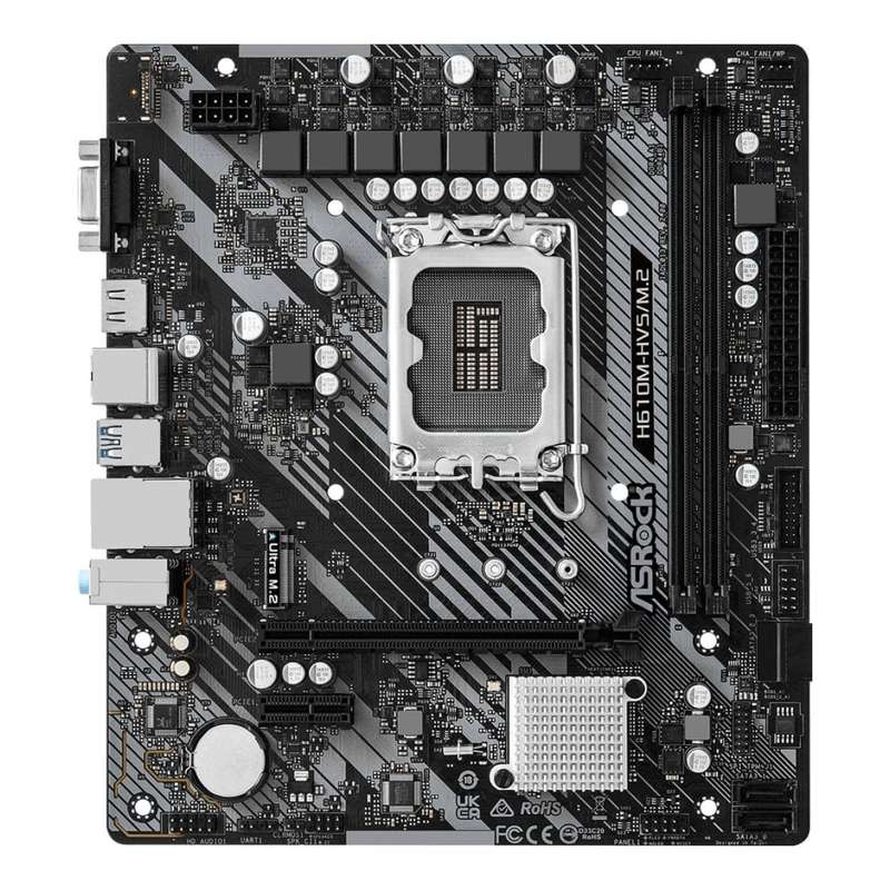 ASRock H610M-HVS/M.2 R2.0 Intel LGA 1700 microATX Motherboard 90-MXBJJ0-A0UAYZ