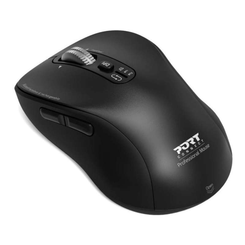 Port Designs Expert Wireless and Rechargeable Bluetooth Mouse Black 900707C