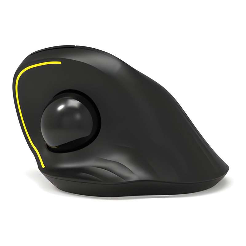 Port Designs Rechargeable Ergonomic Trackball 2.4GHz 1600 DPI Wireless Mouse Black 900719