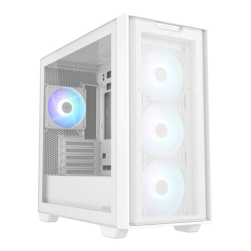 ASUS A21 Plus mATX Gaming PC Case White 90DC00H3-B19010