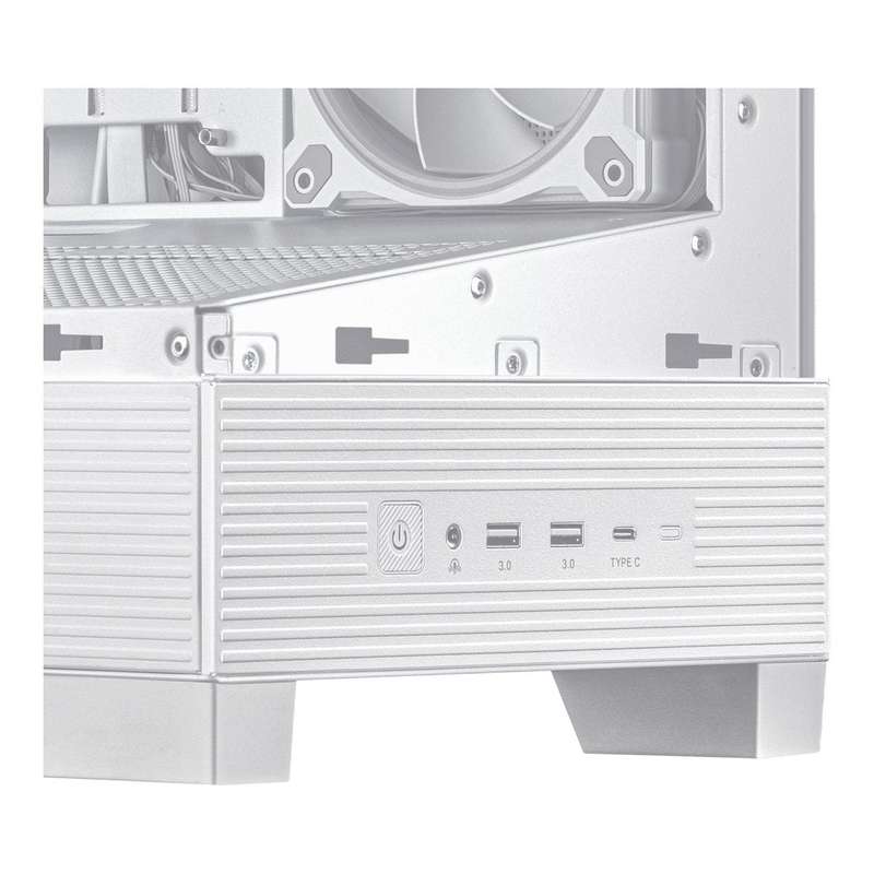 ASUS A31 Plus TG ARGB White Midi Tower PC Case 90DC00R3-B19000
