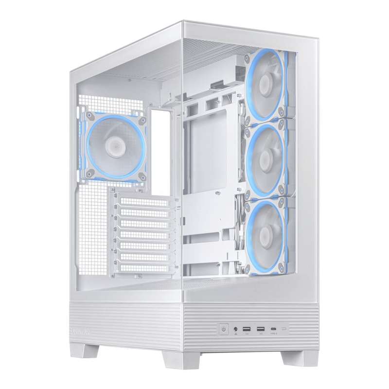ASUS A31 Plus TG ARGB White Midi Tower PC Case 90DC00R3-B19000