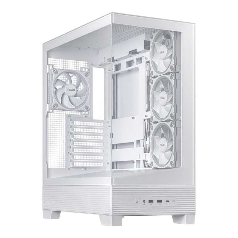 ASUS A31 Plus TG ARGB White Midi Tower PC Case 90DC00R3-B19000