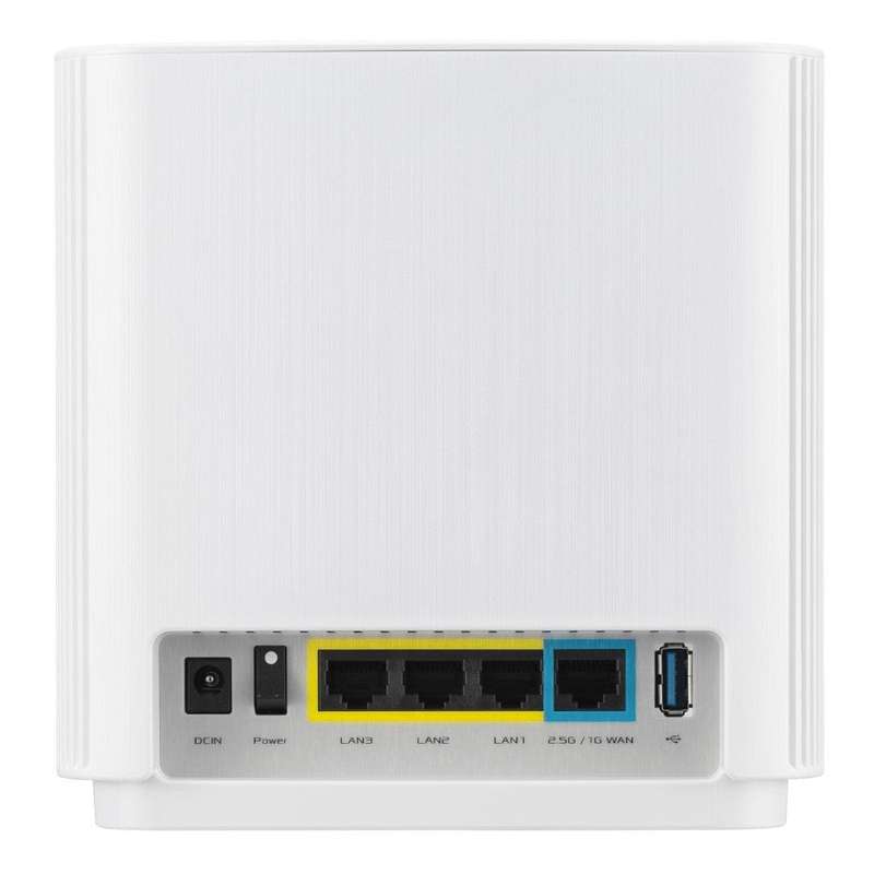 Asus ZenWiFi XT9 AiMesh AX7800 Access Point - Tri-band 2.4GHz 5GHz and 5GHz Wi-Fi 6 Single-pack Whit