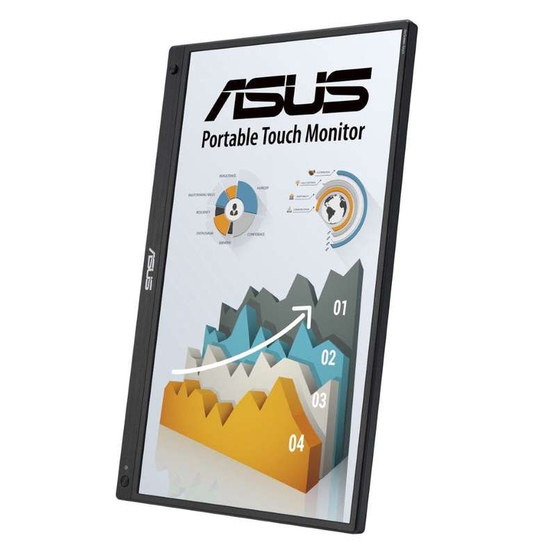 ASUS ZenScreen MB16AHT 15.6-inch 1920 x 1080p FHD 16:9 60Hz 5ms IPS LED Touchscreen Monitor 90LM0...