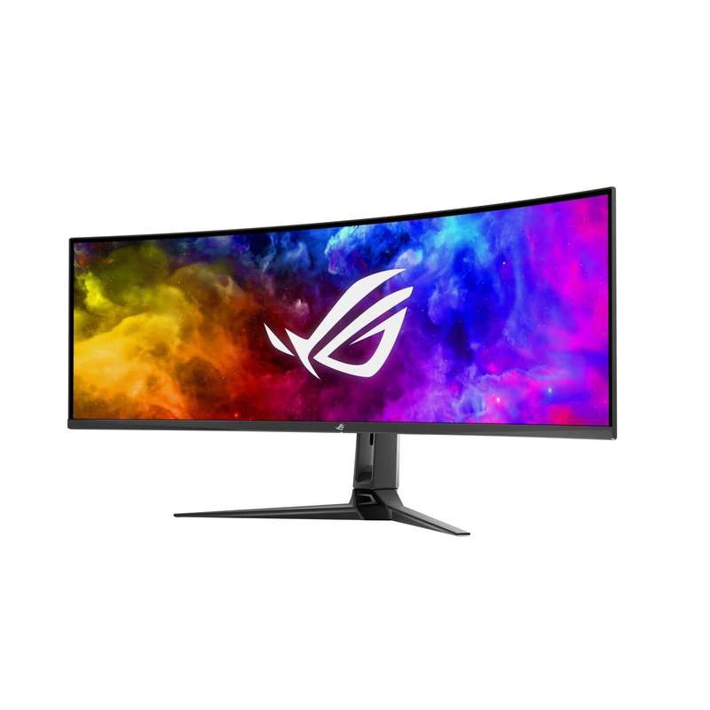 ASUS ROG Swift PG49WCD 49-inch 5120 x 1440p Dual-QHD 32:9 144Hz 0.03 ms OLED Curved Monitor 90LM0...