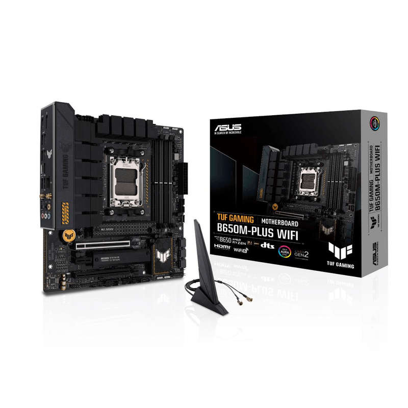 ASUS TUF Gaming B650M-PLUS Wi-Fi AMD Socket AM5 micro ATX Motherboard 90MB1BF0-M0EAY0