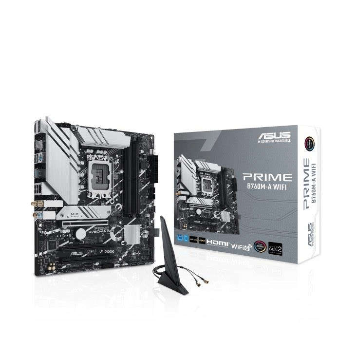 ASUS Prime B760M-A Wi-Fi Intel LGA 1700 micro ATX Motherboard 90MB1EL0-M0EAY0
