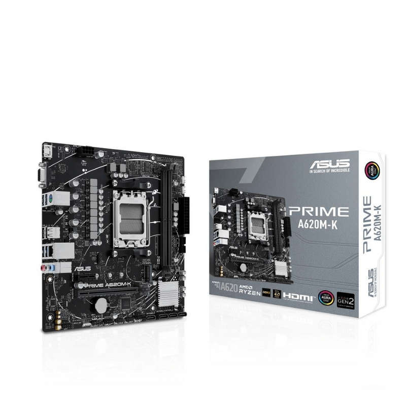 ASUS Prime A620M-K AMD Socket AM5 micro ATX Motherboard 90MB1F40-M0EAY0