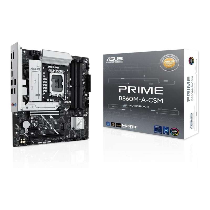 ASUS Prime B860M-A-CSM Intel LGA 1851 micro ATX Motherboard 90MB1K00-M0EAYC