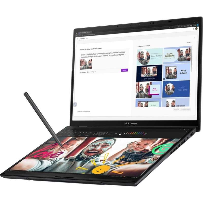ASUS Zenbook Duo OLED 14-inch WQXGA+ 2-in-1 Laptop - Intel Core Ultra 7 155H 1TB SSD 16GB RAM Win...