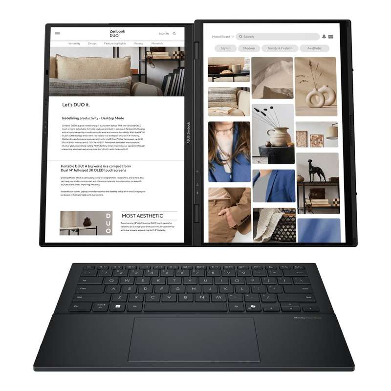 ASUS Zenbook DUO UX8406 14-inch 3K OLED 2-in-1 Laptop - Intel Core Ultra 9 285H 2TB SSD 32GB RAM ...