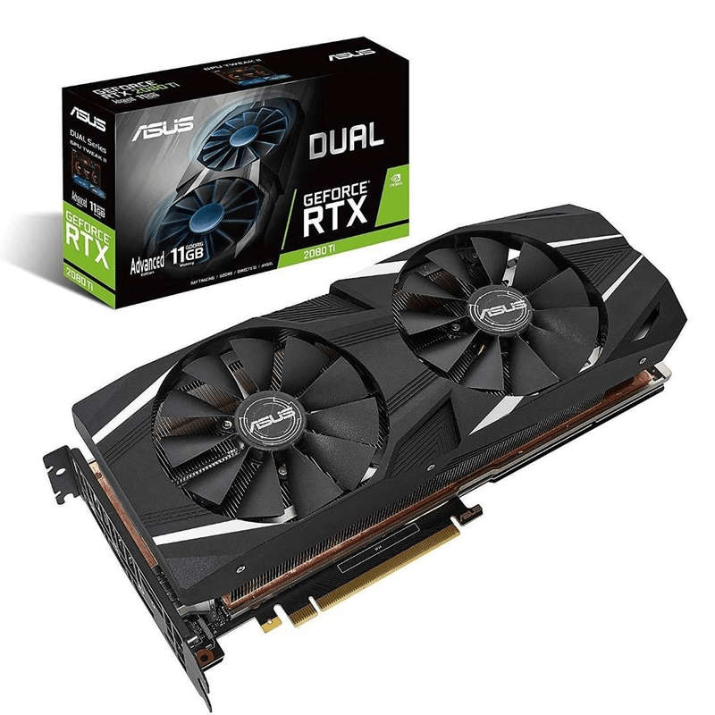 Asus Dual Advanced Edition Nvidia GeForce RTX 2080 Ti 11GB GDDR6 Graphics Card 90YV0C42-M0NM00